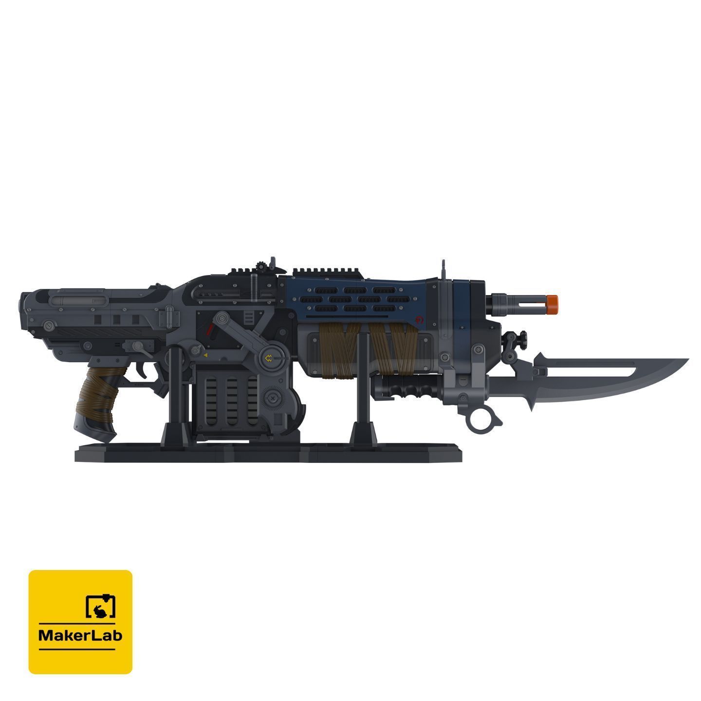 Retro Lancer E-DAY - Gears Of War E-DAY - STL - Personal Use 3D print model_6