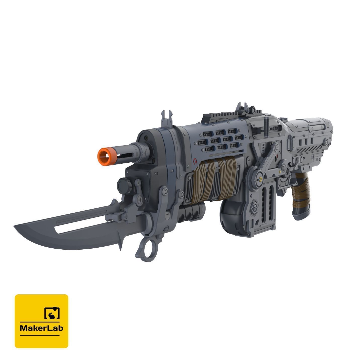 Retro Lancer E-DAY - Gears Of War E-DAY - STL - Personal Use 3D print model_8