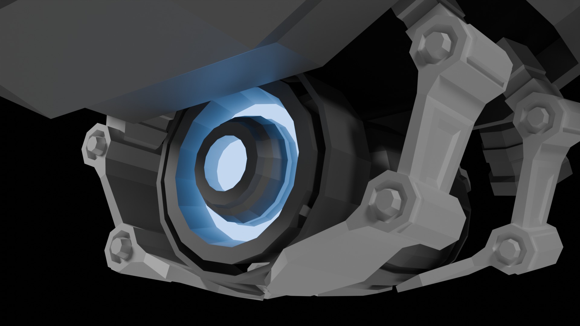 Drone Scifi - aka Hexa-Scout Mk1 - Bomb included Low-poly 3D model_18