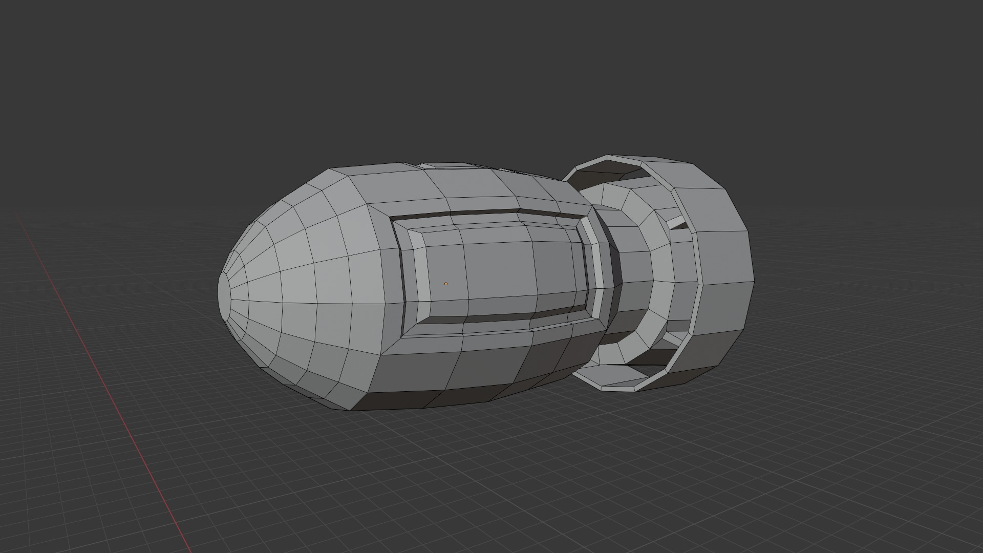 Drone Scifi - aka Hexa-Scout Mk1 - Bomb included Low-poly 3D model_10
