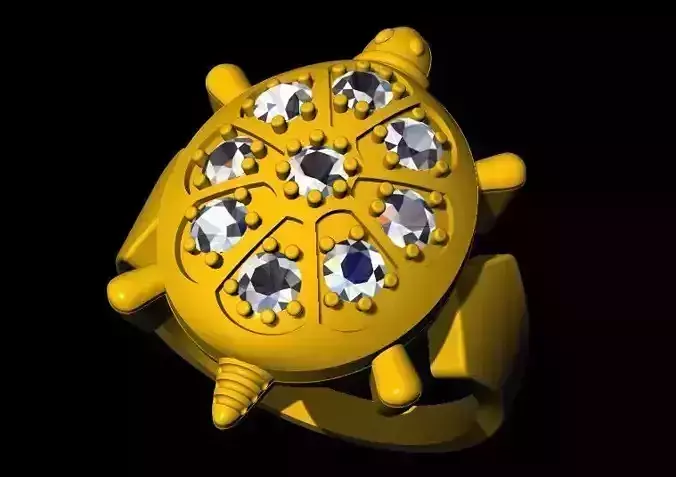Tortoise Ring 3dm file