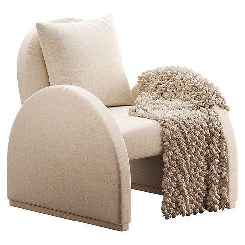Nicola Armchair Low-poly 3D model