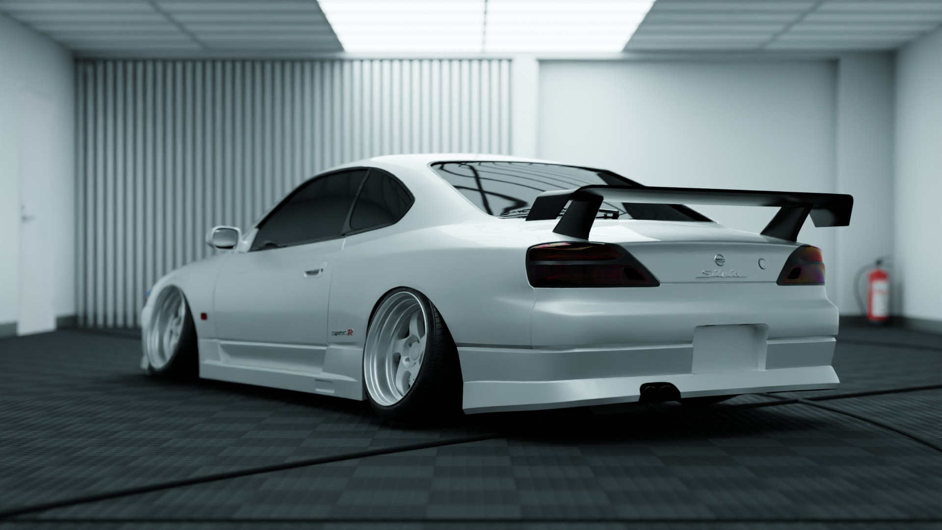 Highpoly Nissan Silvia JDM Edition 3D model 3D model_1