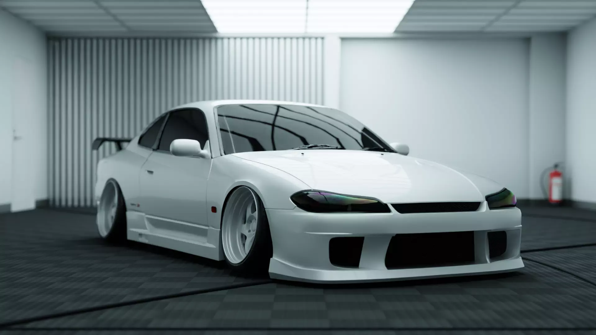 Highpoly Nissan Silvia JDM Edition 3D model 3D model_0
