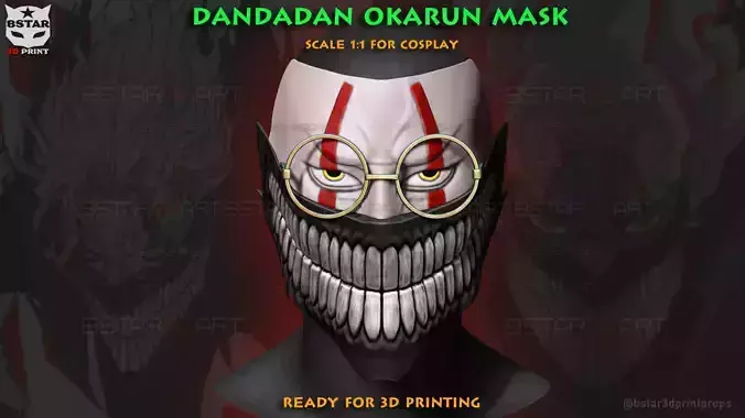 Dandadan Okarun High Quality Mask - Anime Cosplay