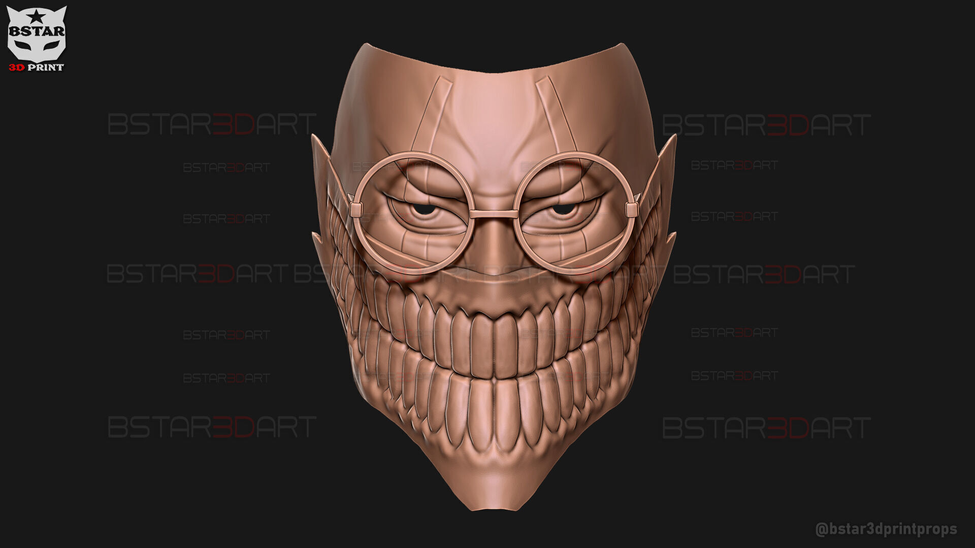 Dandadan Okarun High Quality Mask - Anime Cosplay 3D print model_22