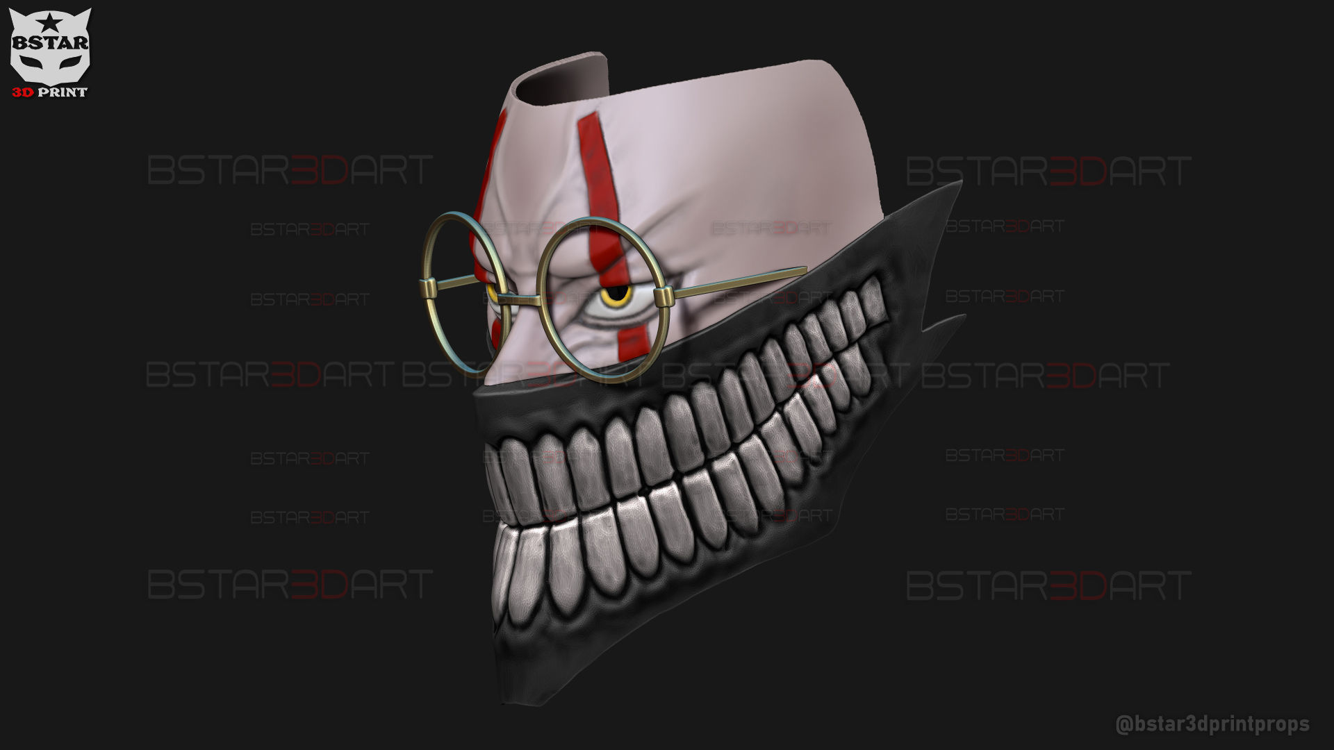 Dandadan Okarun High Quality Mask - Anime Cosplay 3D print model_19