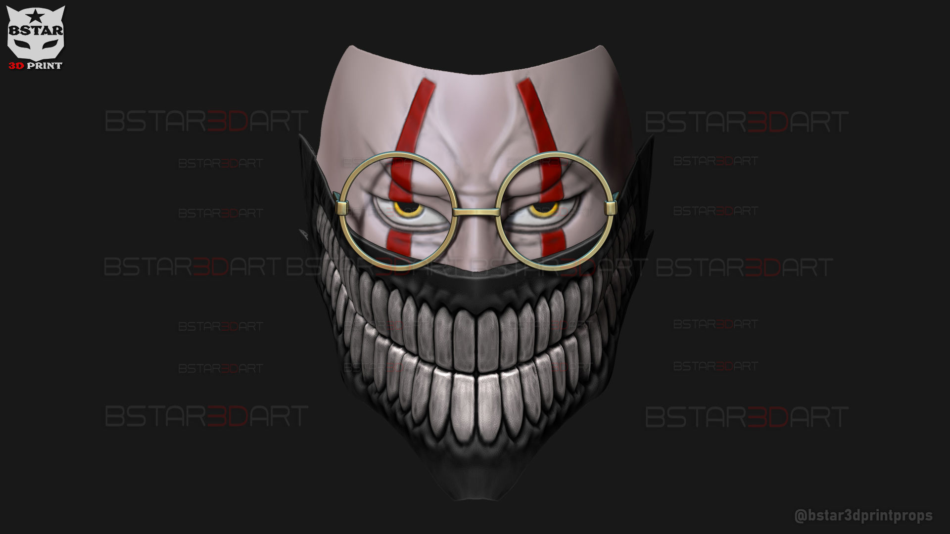 Dandadan Okarun High Quality Mask - Anime Cosplay 3D print model_18
