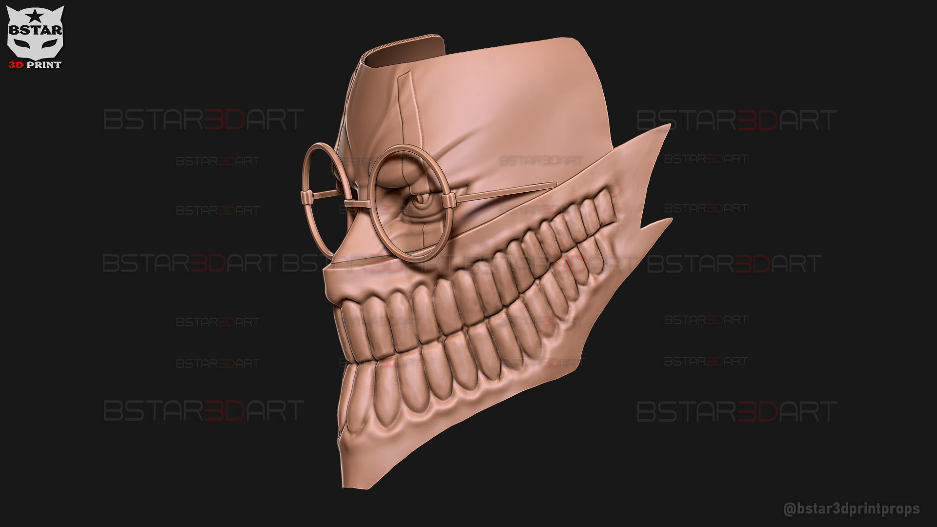 Dandadan Okarun High Quality Mask - Anime Cosplay 3D print model_23