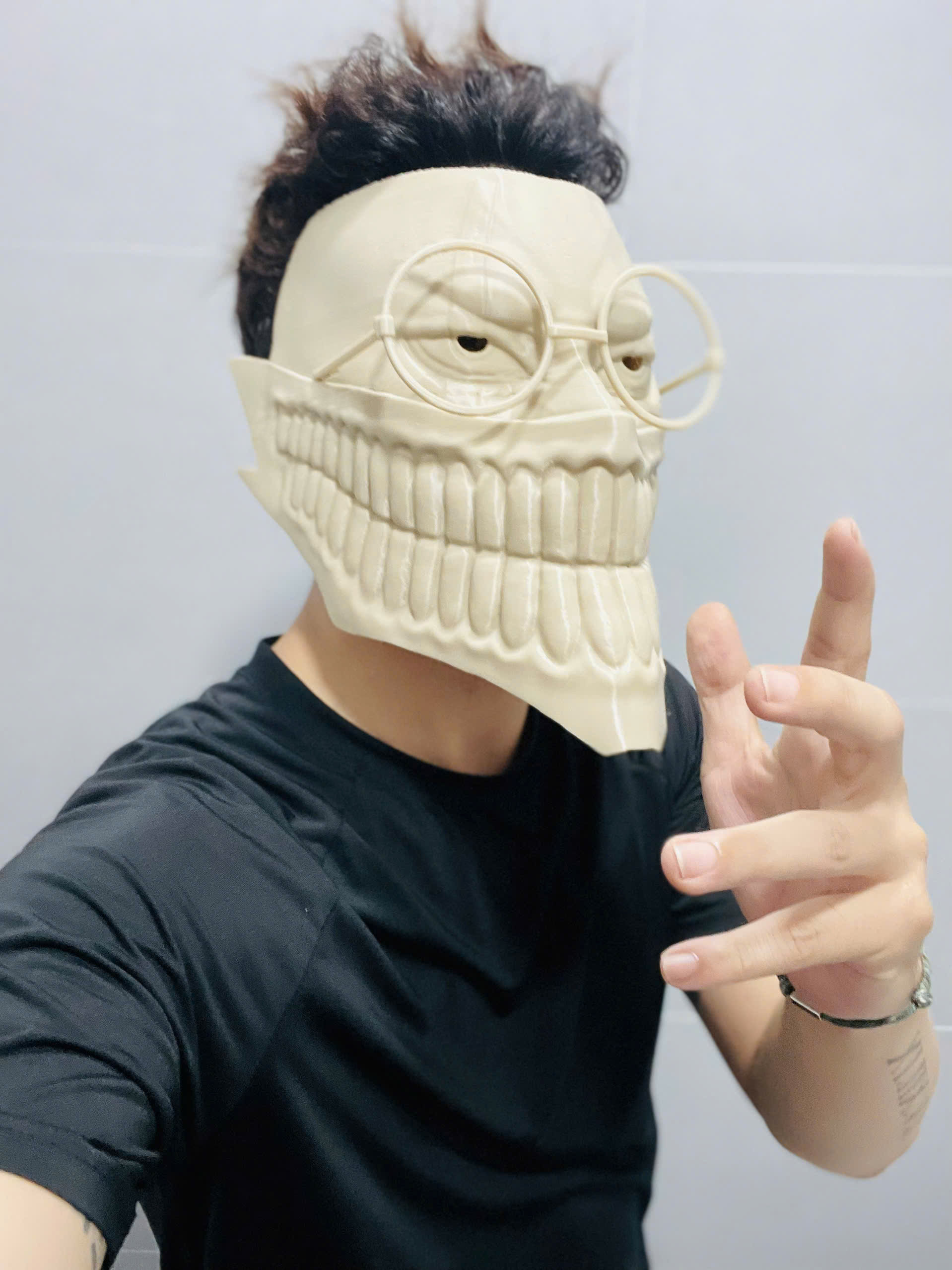 Dandadan Okarun High Quality Mask - Anime Cosplay 3D print model_6
