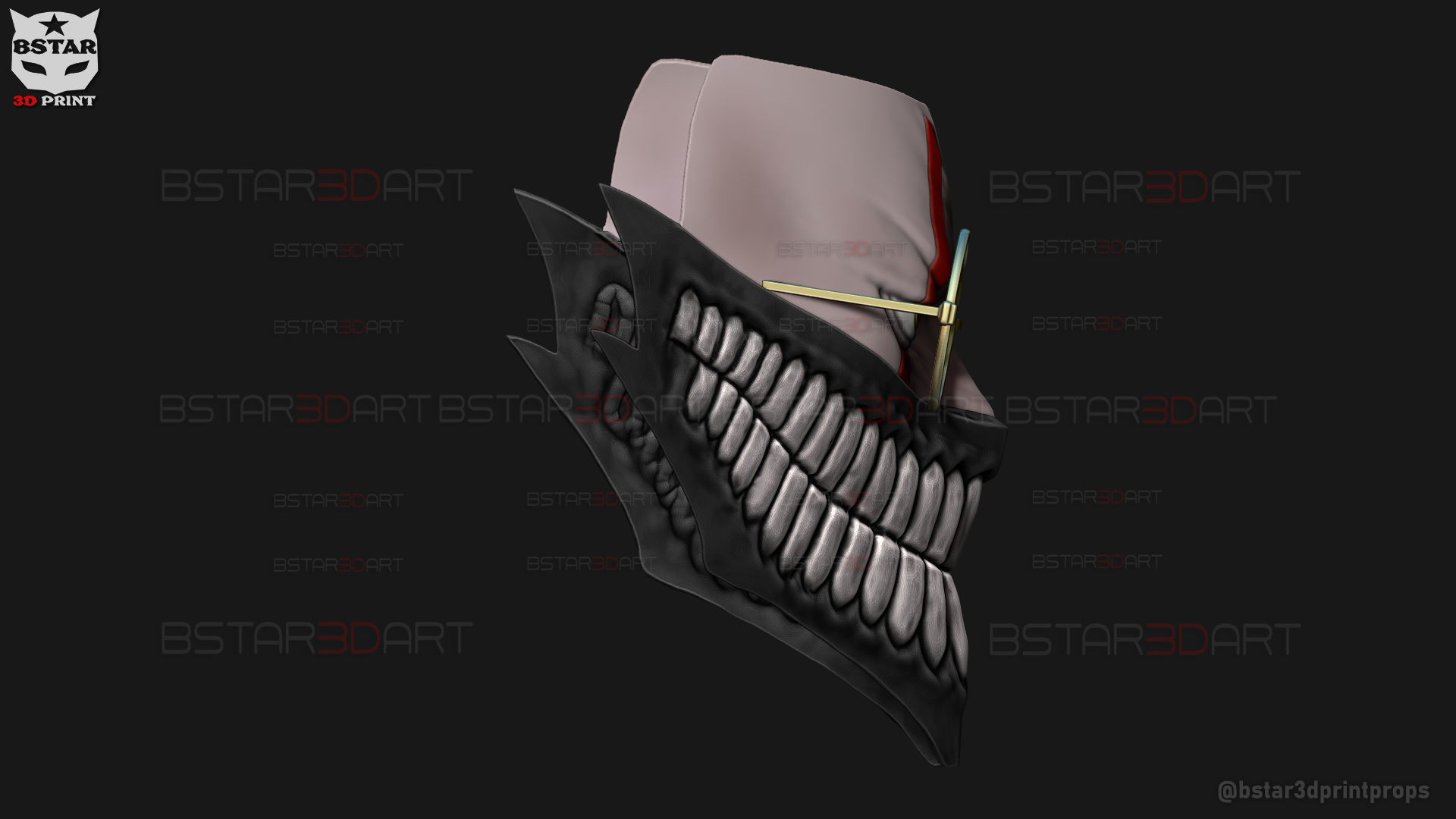 Dandadan Okarun High Quality Mask - Anime Cosplay 3D print model_20