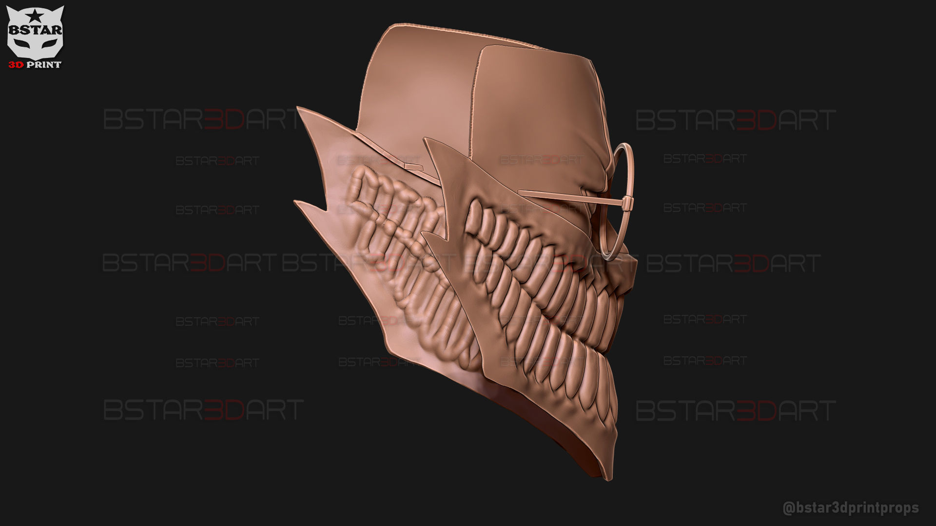Dandadan Okarun High Quality Mask - Anime Cosplay 3D print model_24