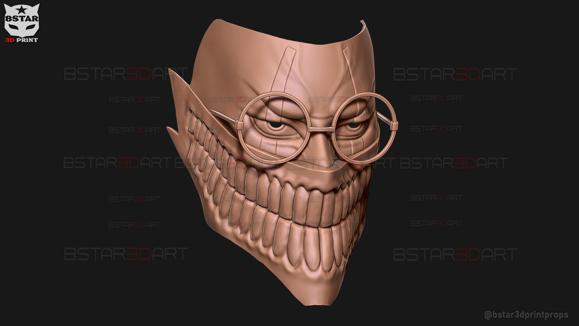 Dandadan Okarun High Quality Mask - Anime Cosplay 3D print model_25