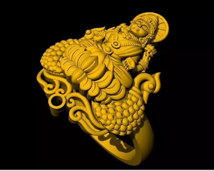 Laxmi Ring 3dm file 3D print model