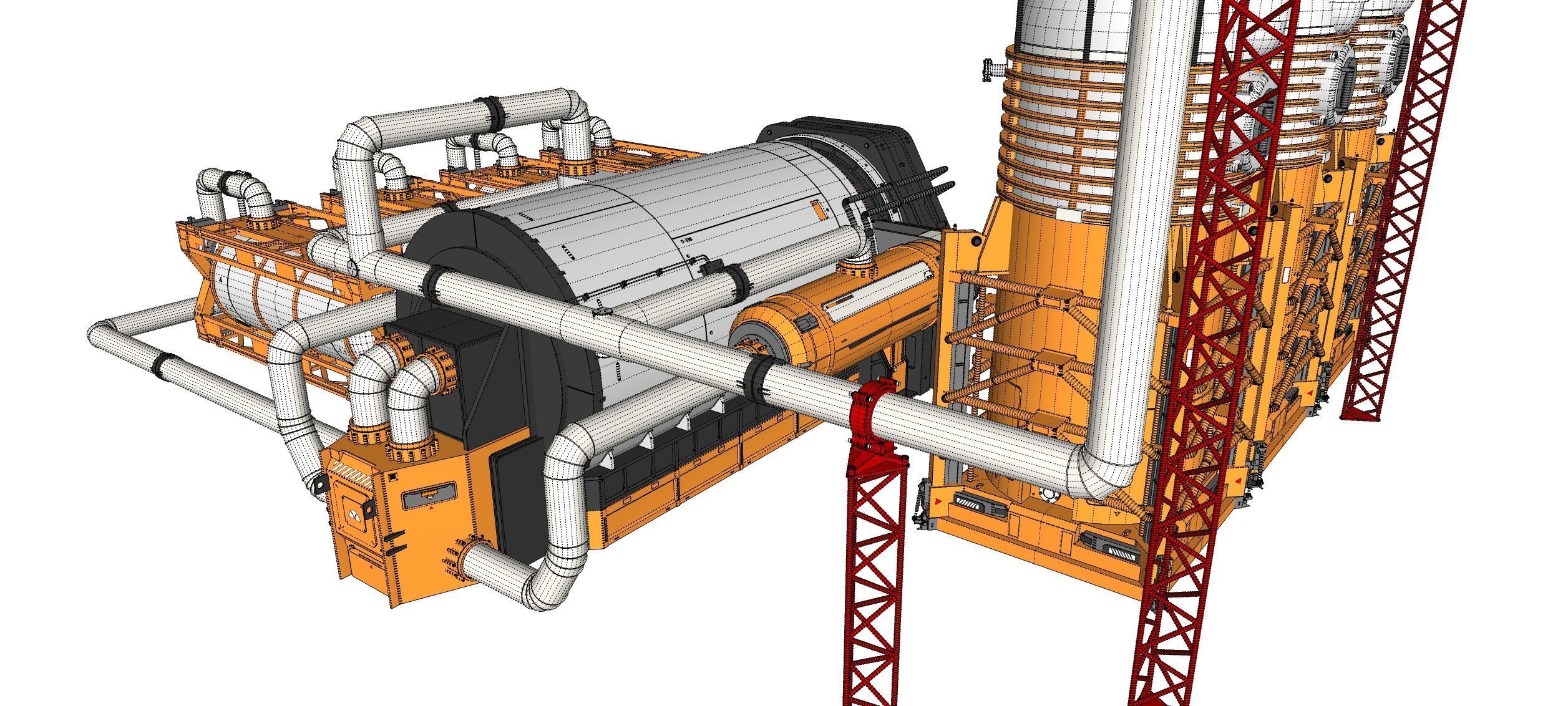 Sci-fi storage tank 4 3D model_36
