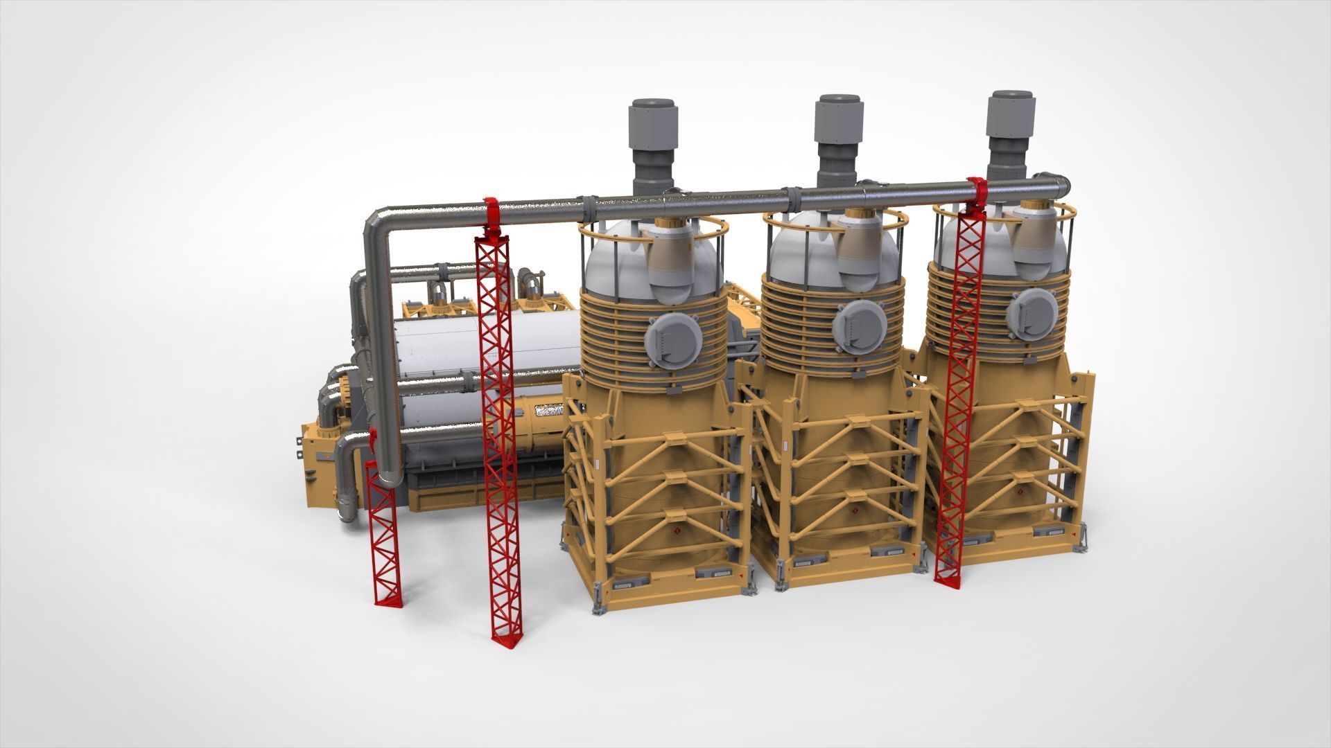 Sci-fi storage tank 4 3D model_6