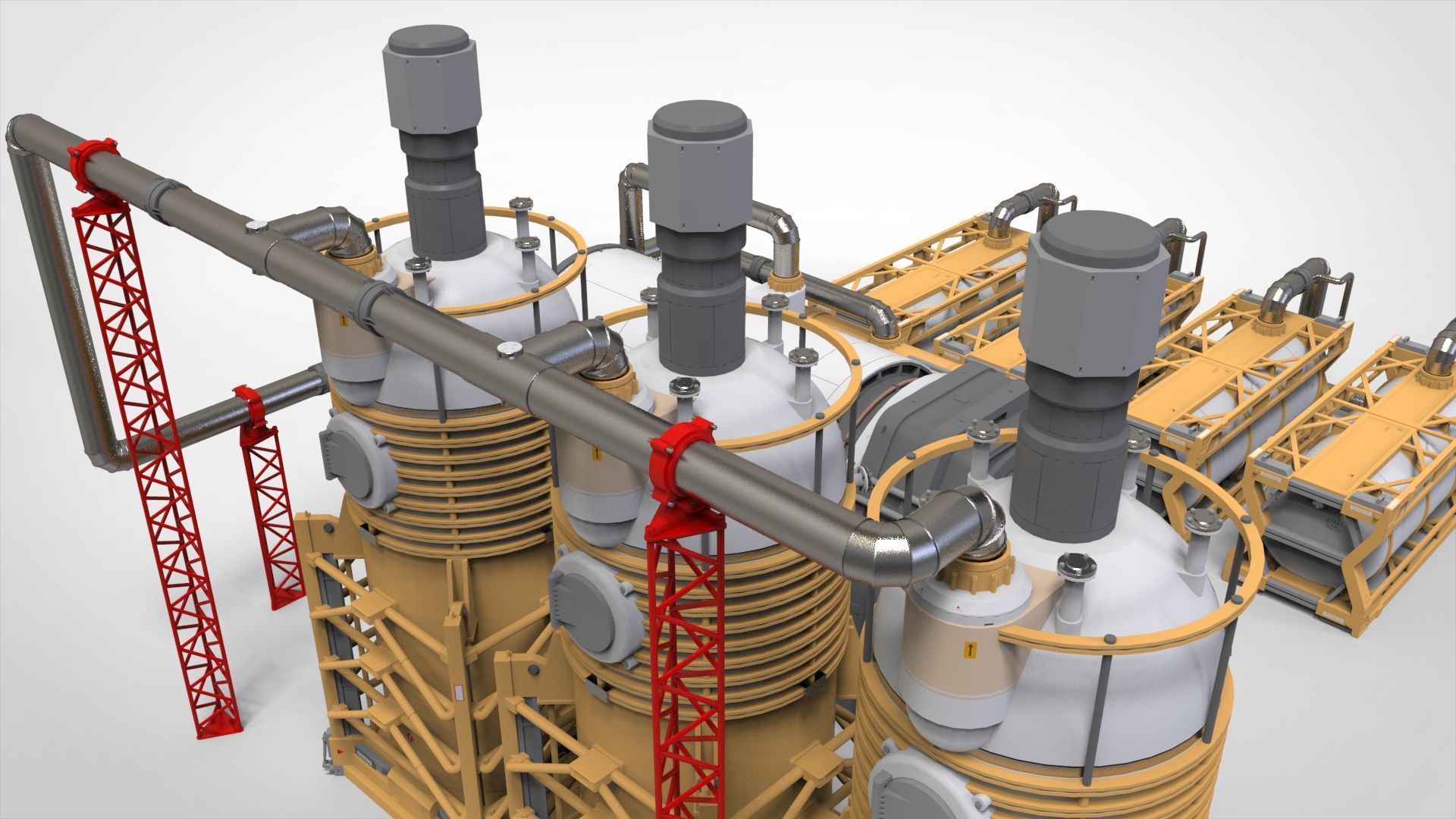 Sci-fi storage tank 4 3D model_12