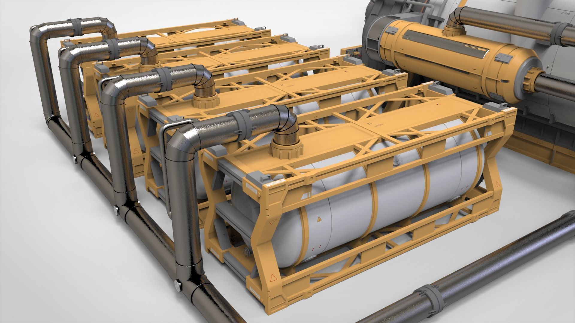 Sci-fi storage tank 4 3D model_19