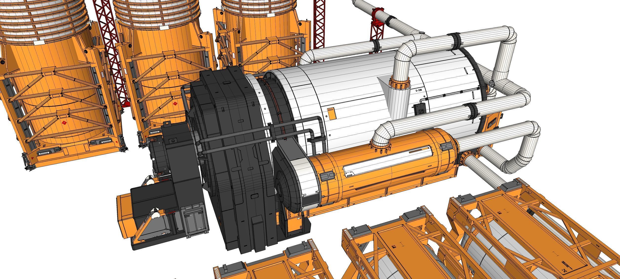 Sci-fi storage tank 4 3D model_33