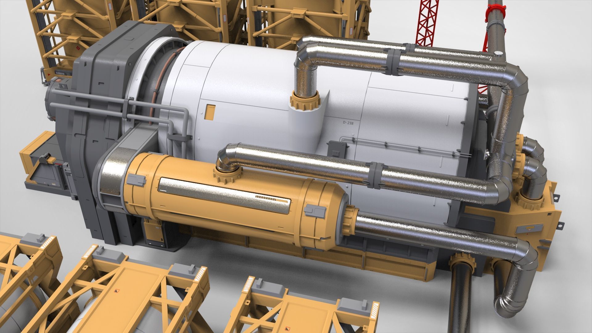 Sci-fi storage tank 4 3D model_14