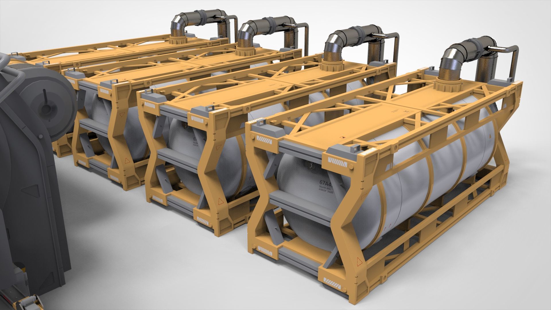 Sci-fi storage tank 4 3D model_22