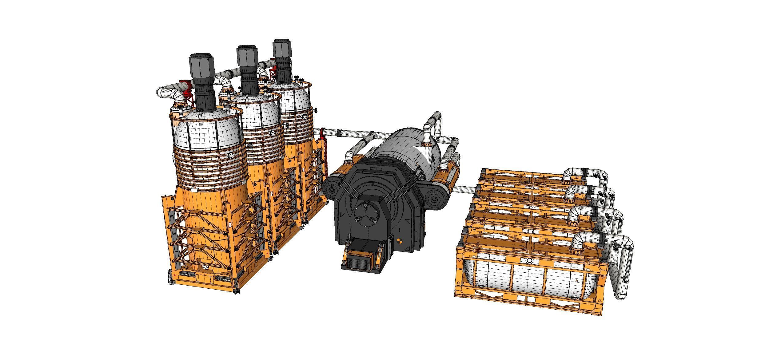 Sci-fi storage tank 4 3D model_25
