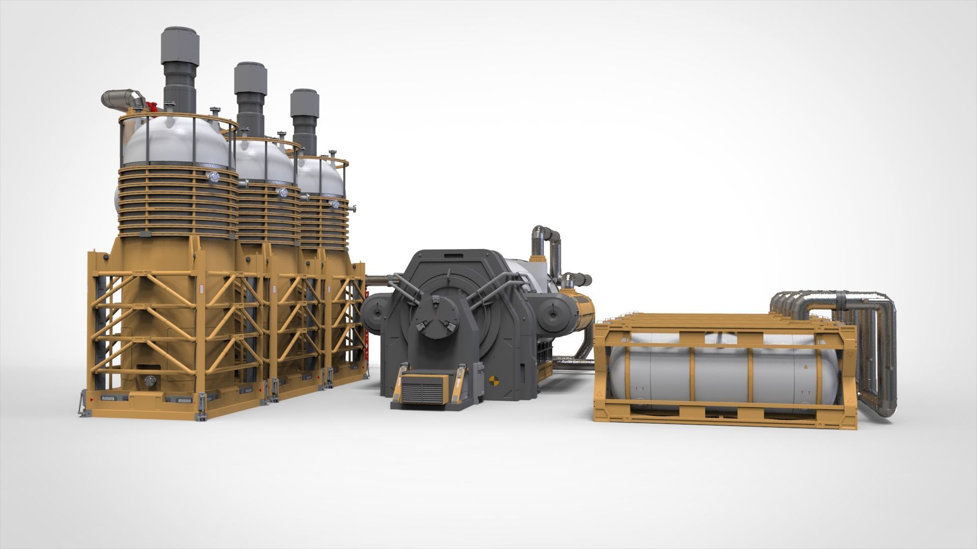 Sci-fi storage tank 4 3D model_8
