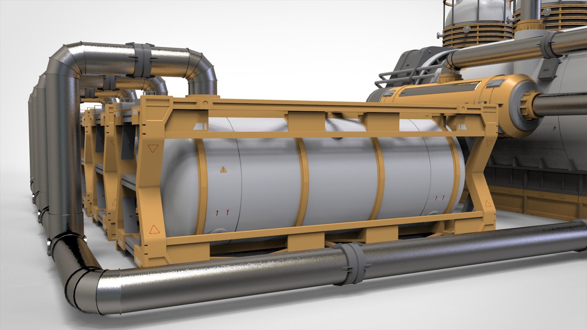 Sci-fi storage tank 4 3D model_18