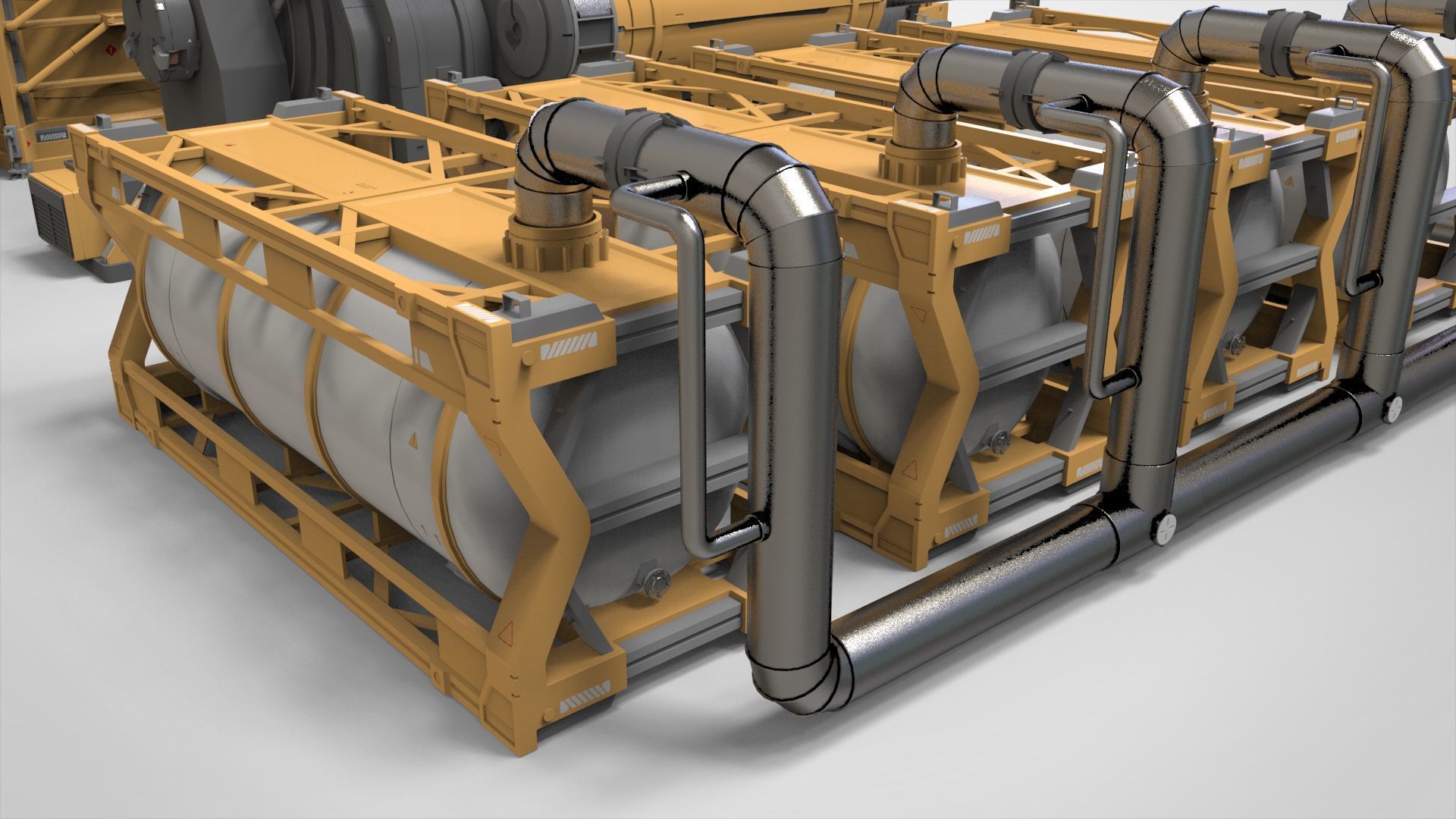 Sci-fi storage tank 4 3D model_21