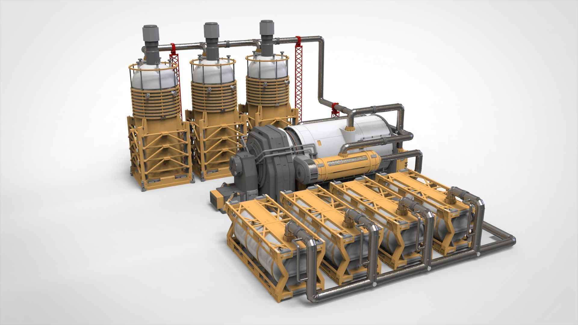 Sci-fi storage tank 4 3D model_2