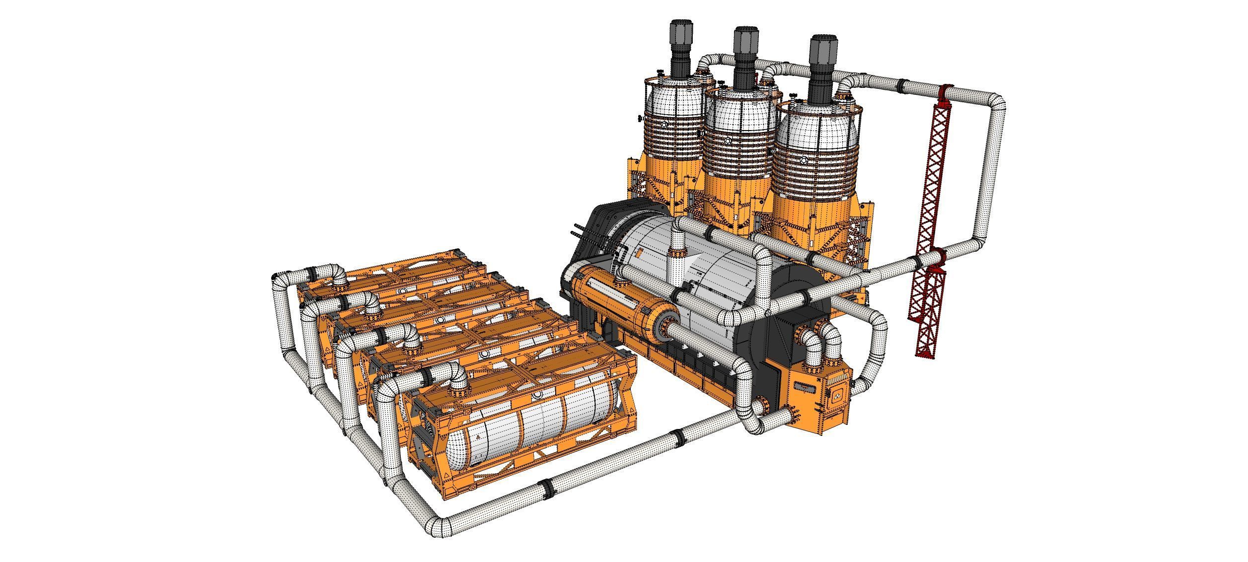 Sci-fi storage tank 4 3D model_27