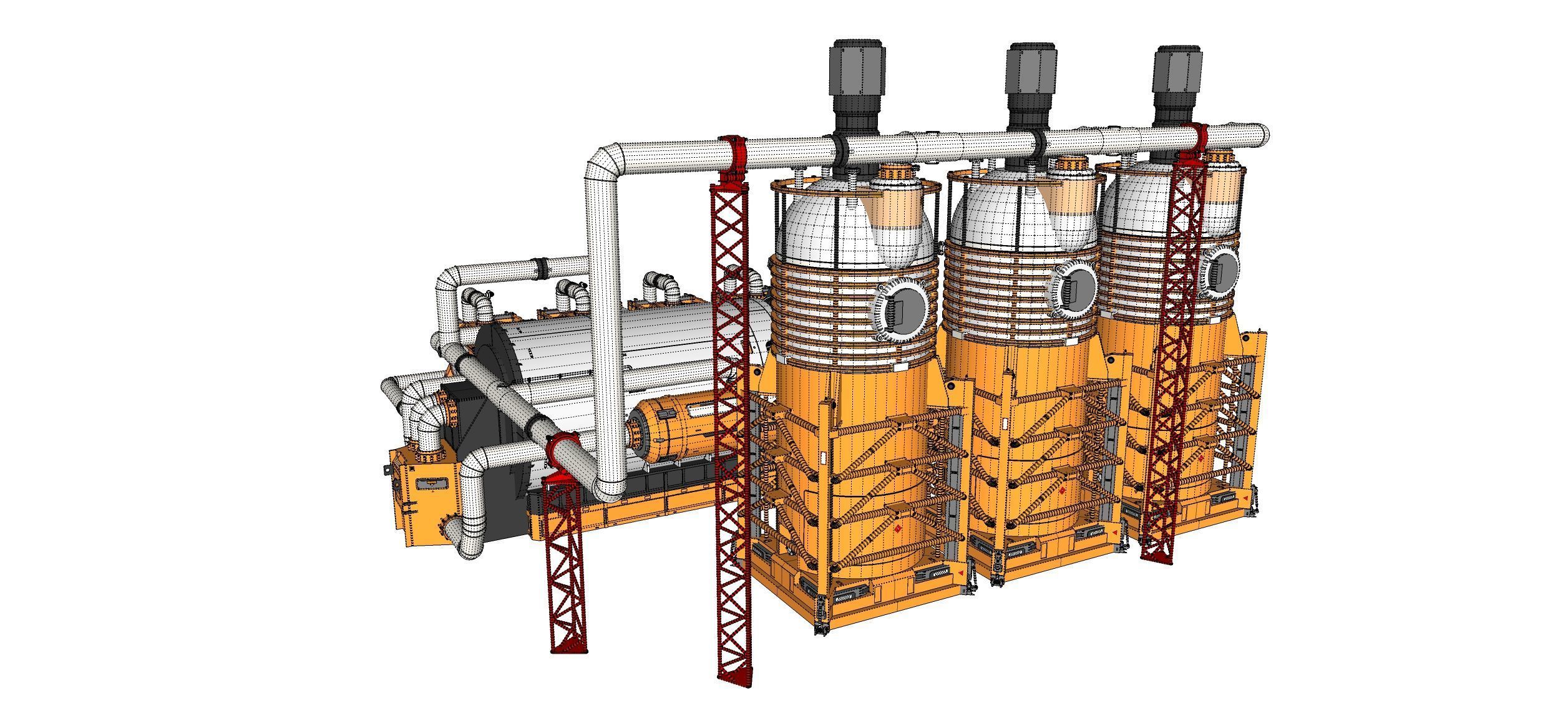 Sci-fi storage tank 4 3D model_29