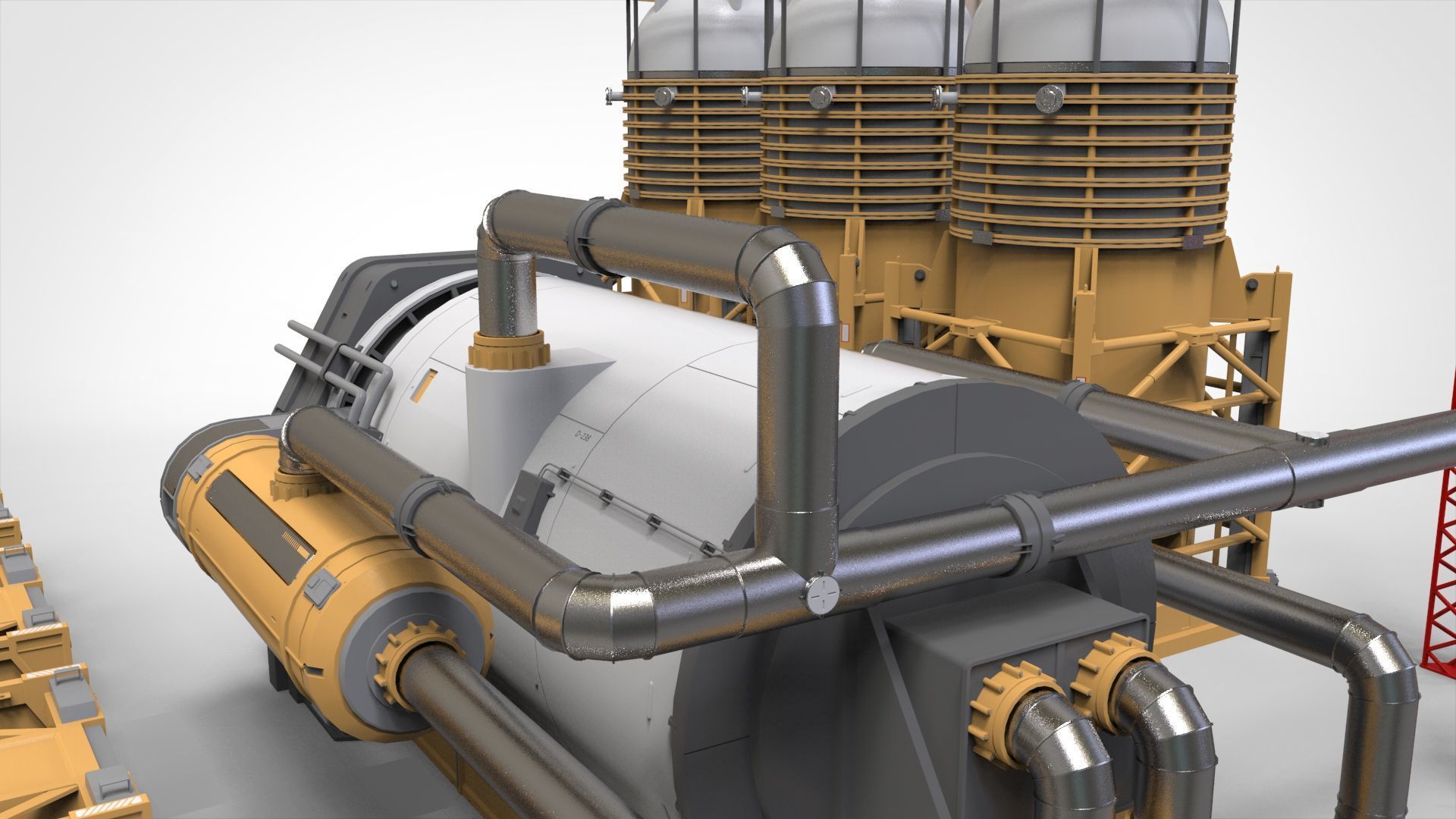 Sci-fi storage tank 4 3D model_15