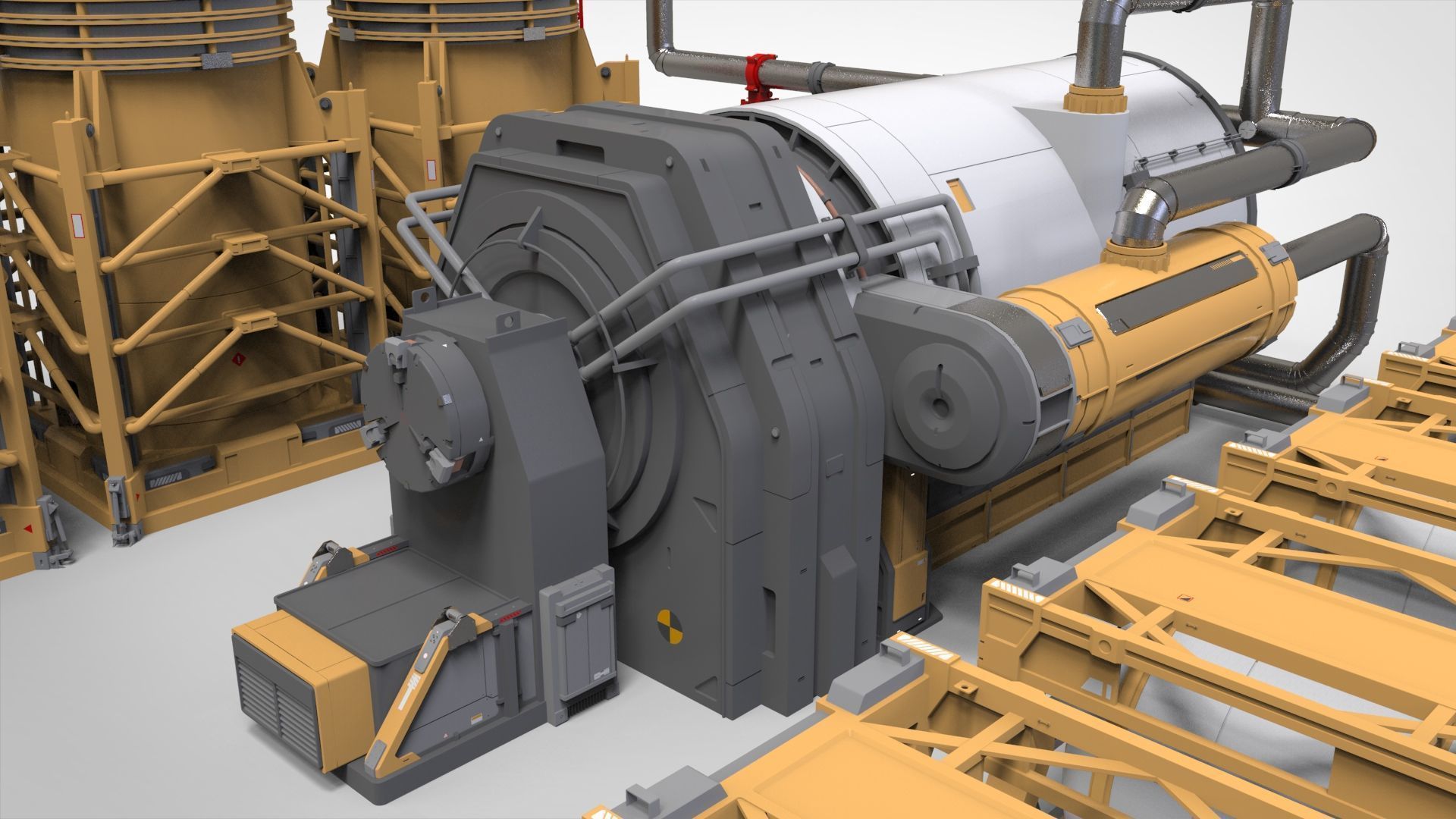 Sci-fi storage tank 4 3D model_13