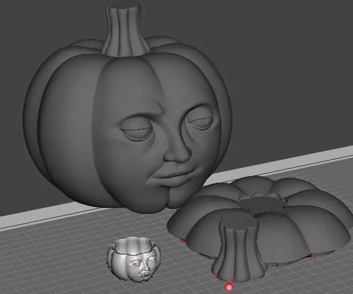dungeon meshi pumpkin head 3D model_0