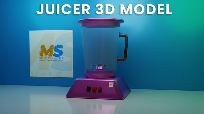 Juicer - Blender 3D Model Made In Blender 3D Low-poly 3D model