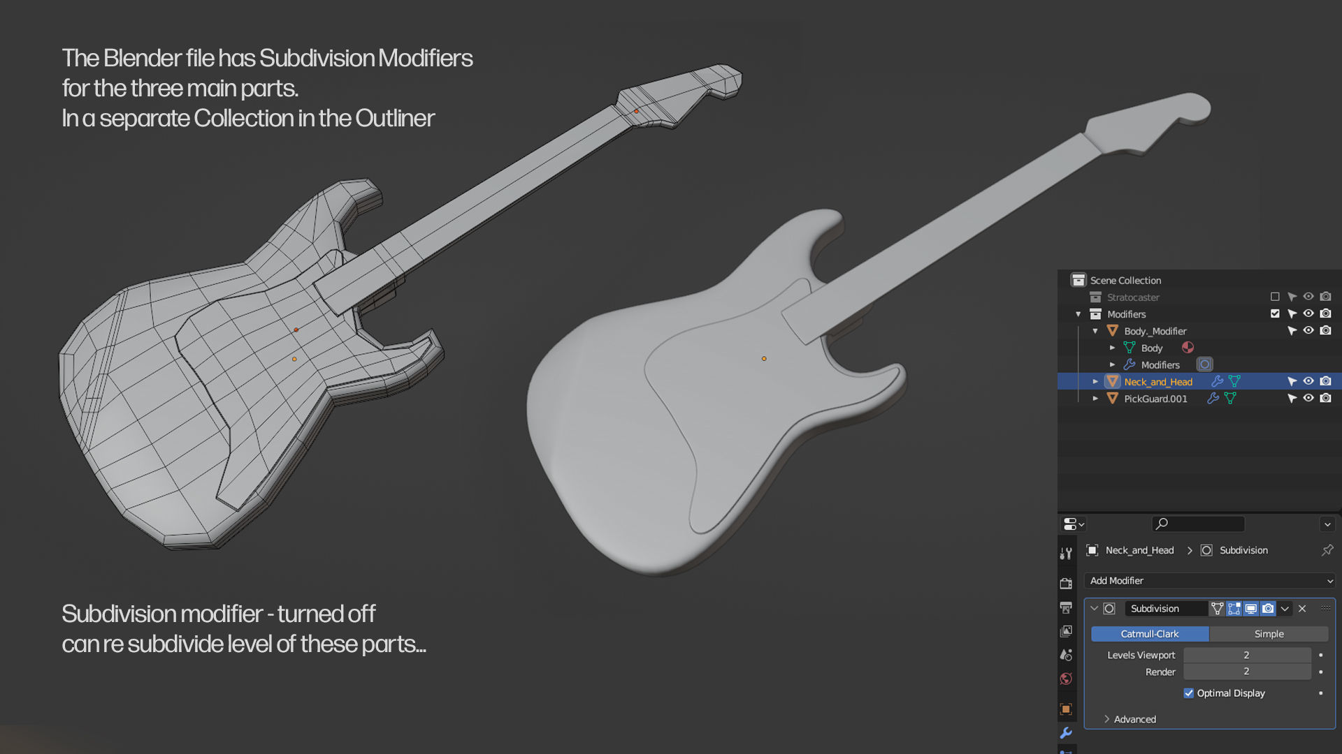 Fender Stratocaster in three tone Sunburst body color scheme 3D model_9