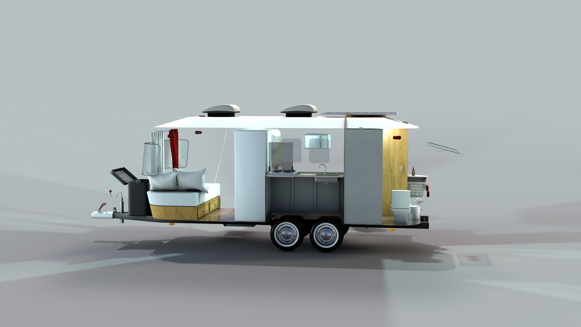 Furnished Trailer 3D model_2