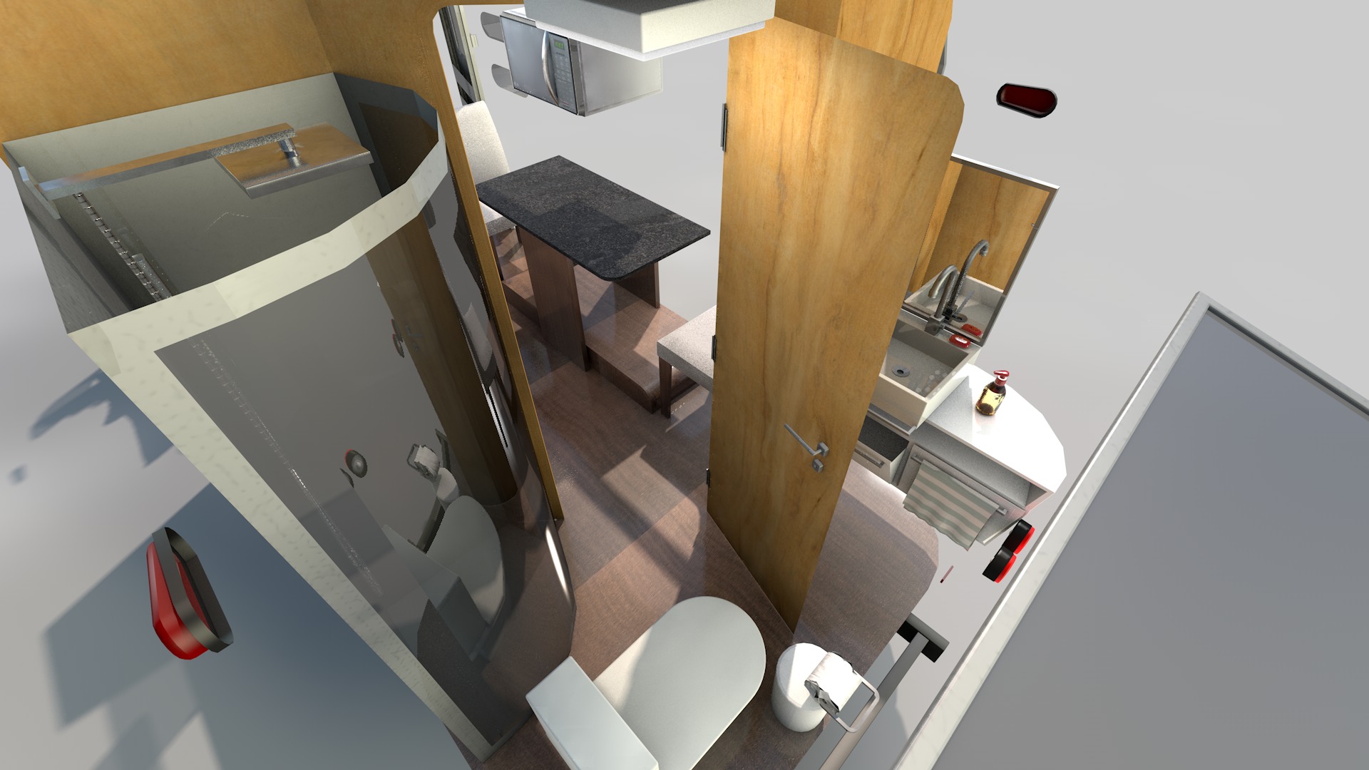 Furnished Trailer 3D model_16