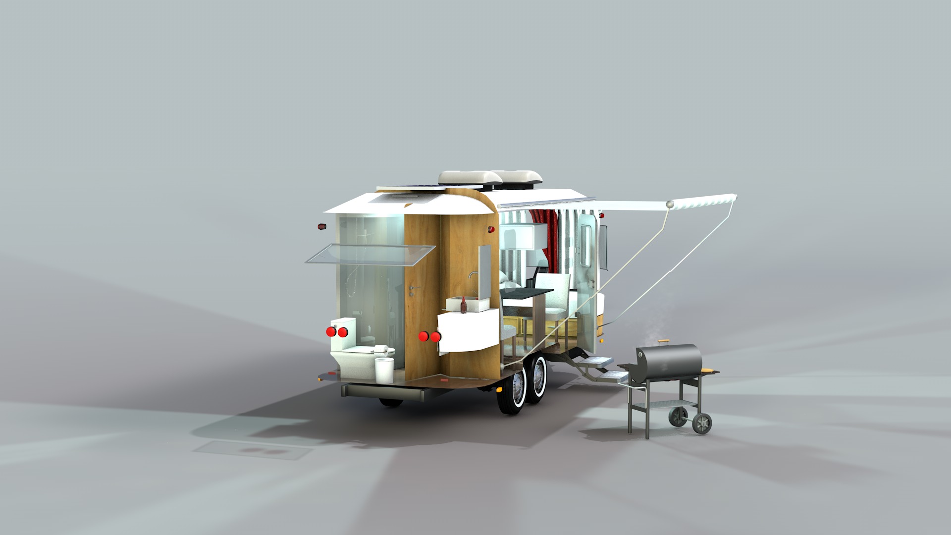 Furnished Trailer 3D model_5