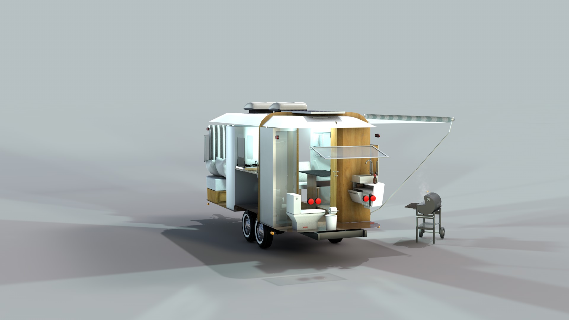 Furnished Trailer 3D model_4