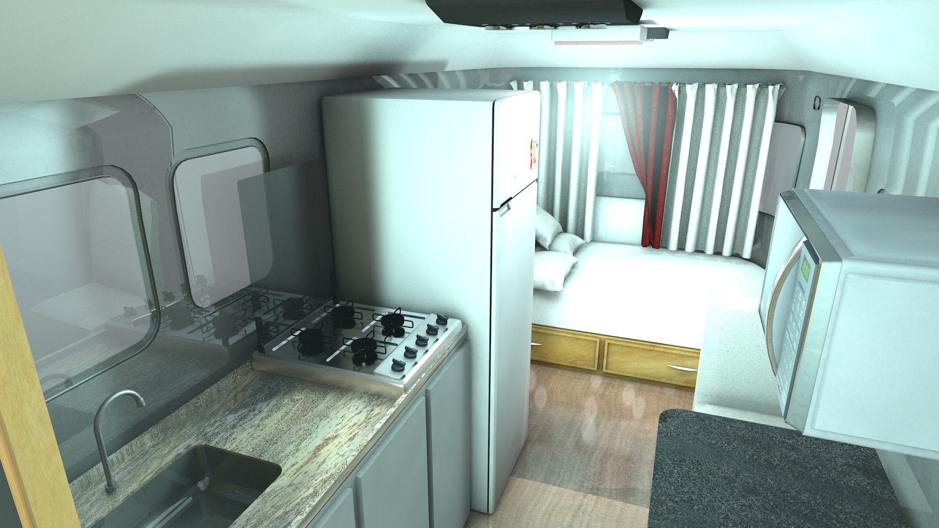 Furnished Trailer 3D model_14
