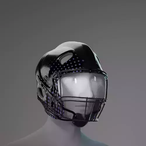 Modern Futuristic Helmet 3D Model  High Quality Design