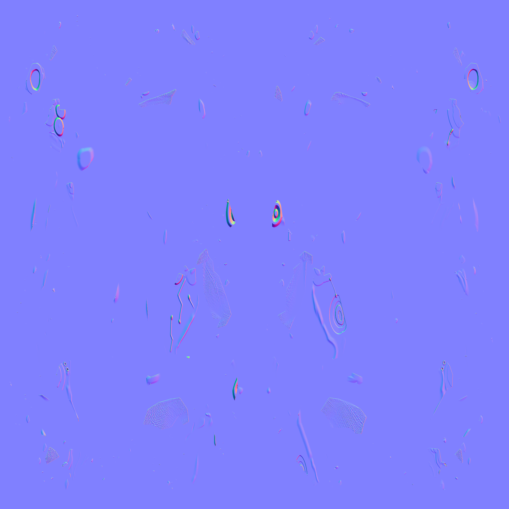 Low-Poly-Hi-Res-Mechanim alien leg Low-poly 3D model_7