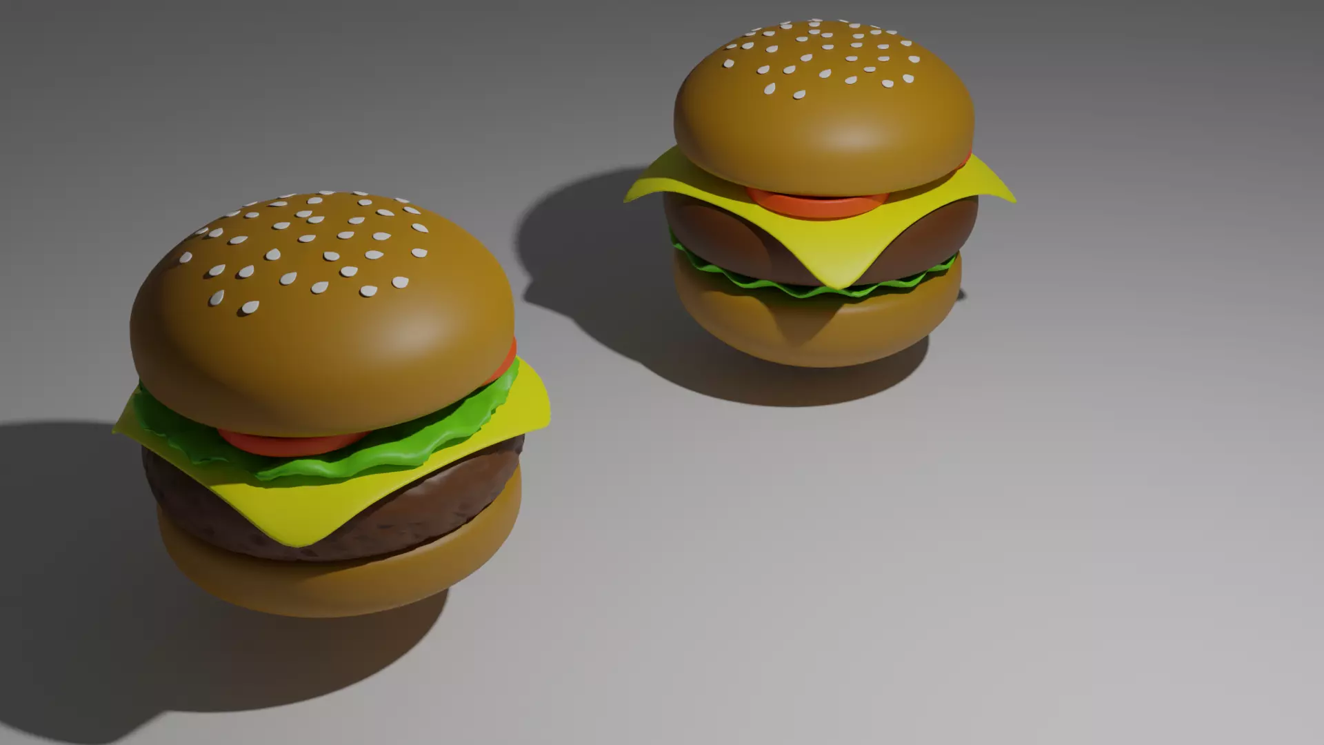 burger Free low-poly 3D model