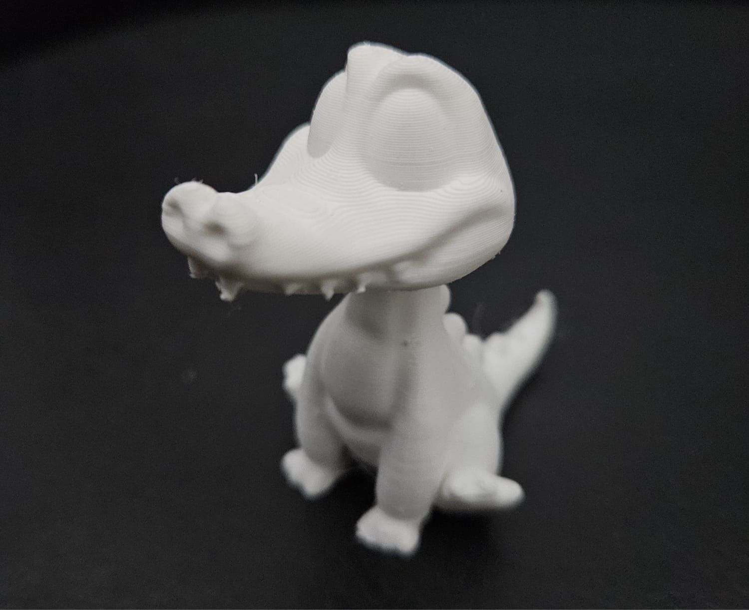 Cartoon Sitting Alligator 3D print model_12
