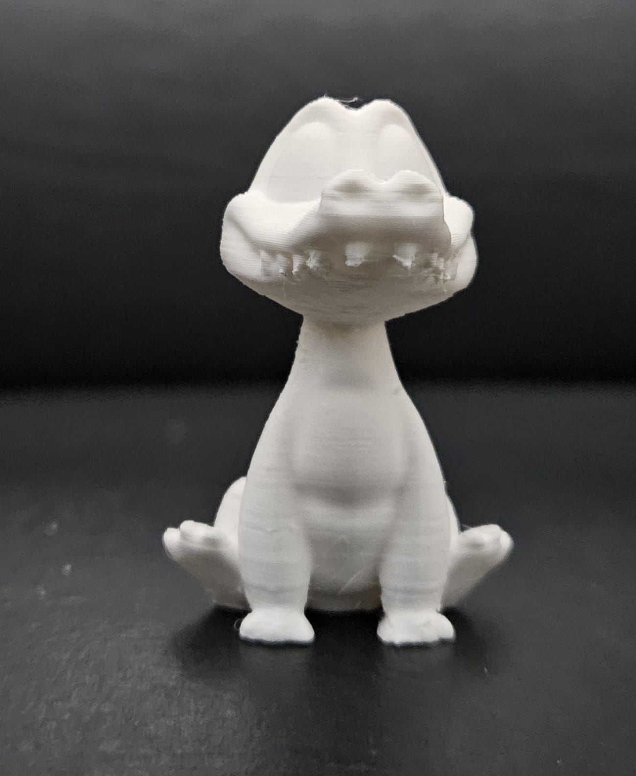 Cartoon Sitting Alligator 3D print model_13