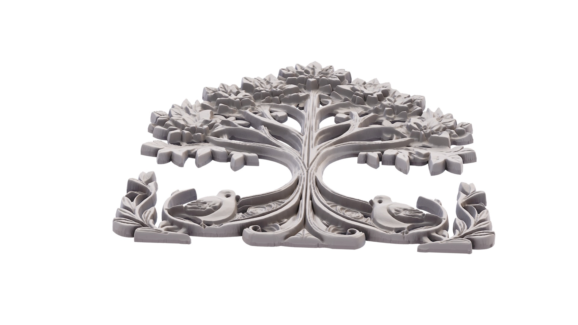 decor set wall panel wall relief mural CNC 43 3D model_3