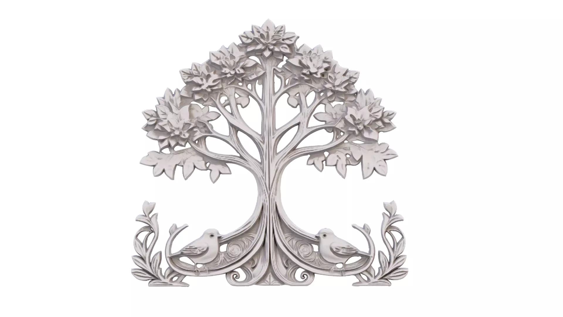 decor set wall panel wall relief mural CNC 43 3D model_0