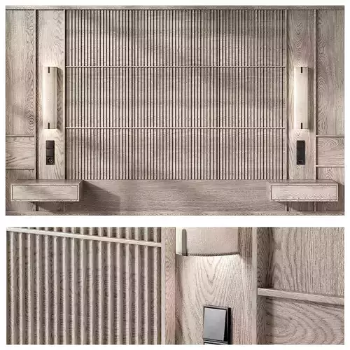 Headboard composition Modern Bedroom kit Japandi